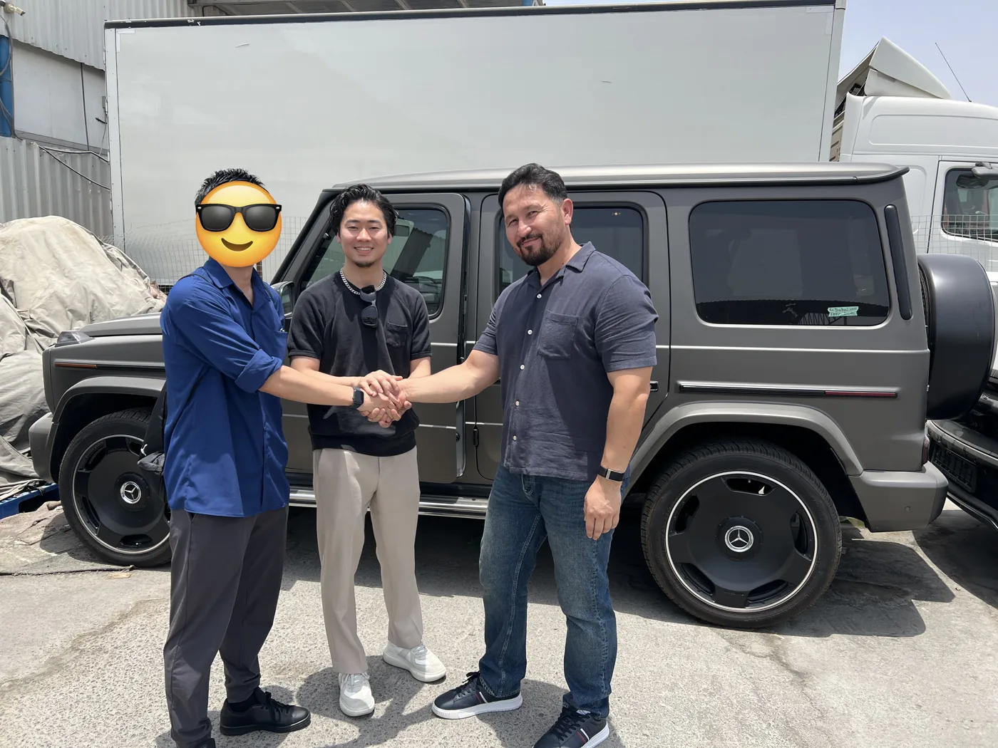 Mercedes-Benz G-Class AMG 2024 を購入されたお客様（お顔とナンバーは隠しています）